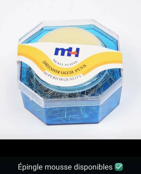 Épingles à tête perlée colorées