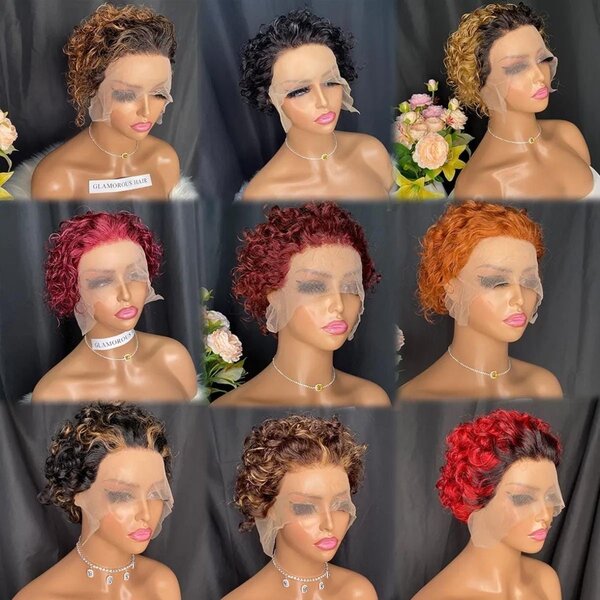 Perruque pixi curling