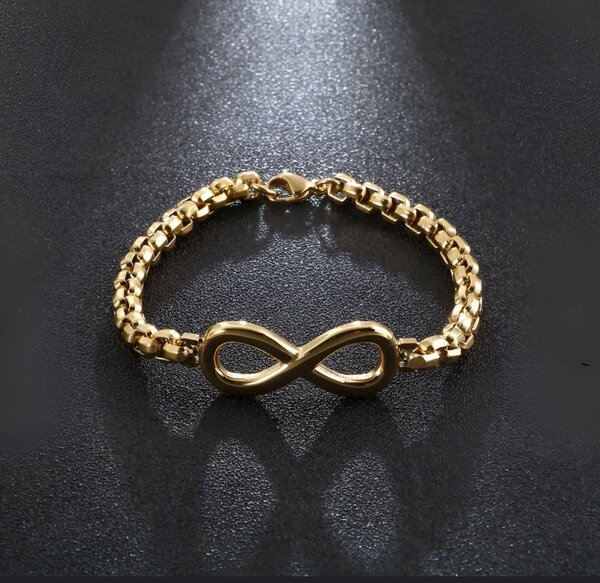 Bracelet doré infini