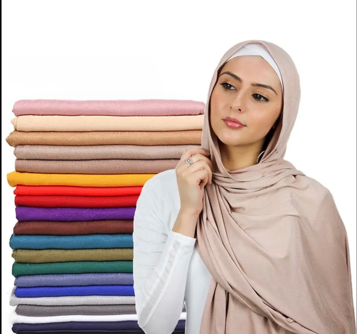 Voile Hijab En Soie Douce
