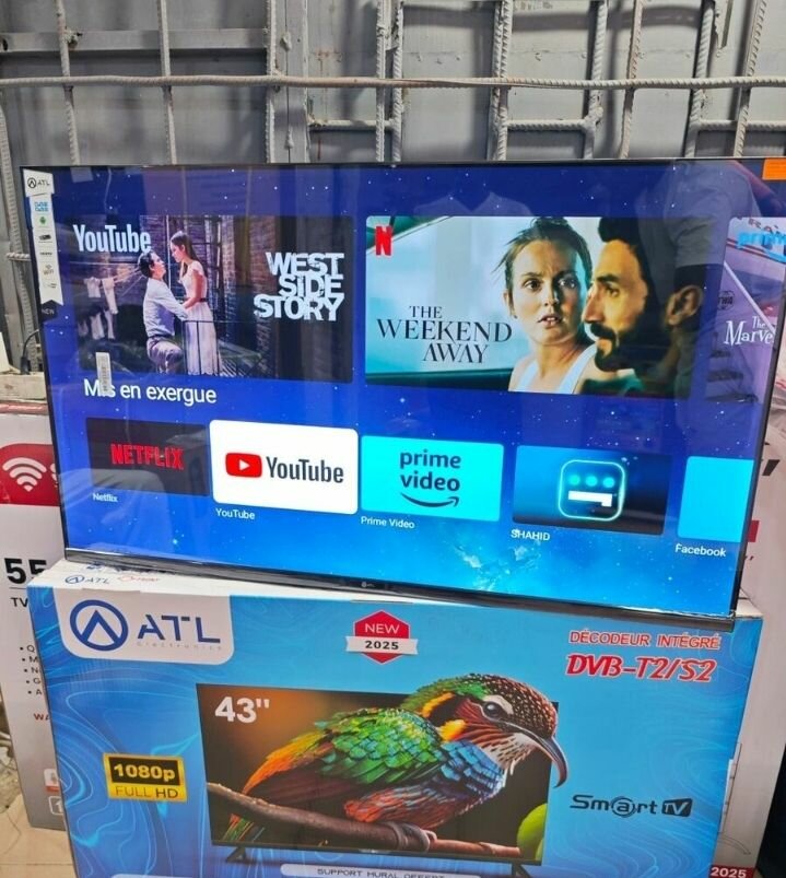 Téléviseur Smart TV 43 pouces HD