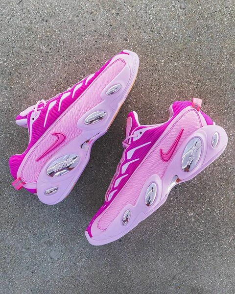 Baskets roses futuristes femme