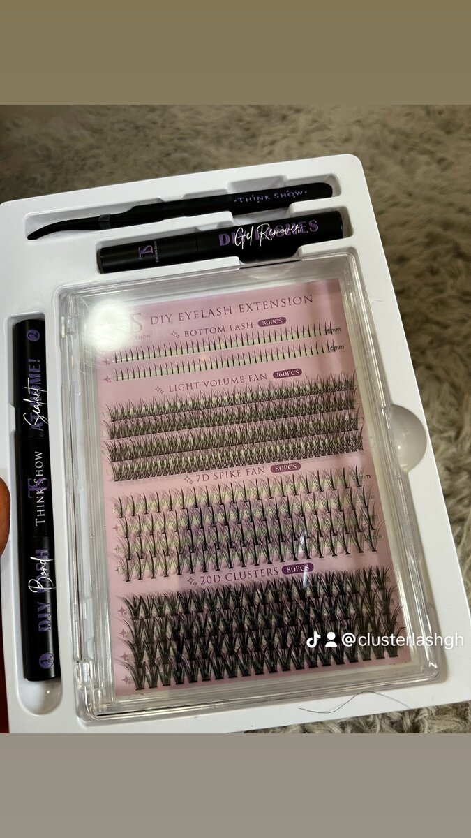 Cluster DIY lashes