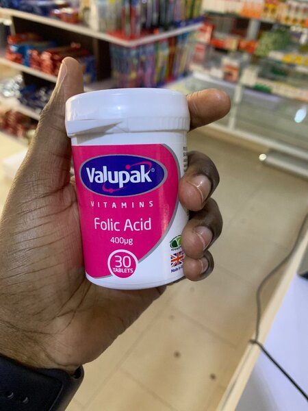 Valupak Folic Acid, 30 tablets