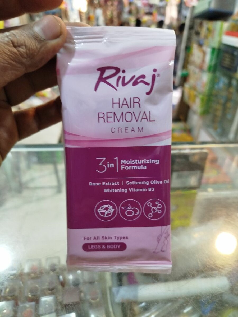 Rivaj Hair Removal Cream 3 in 1 Moisturiser Formula