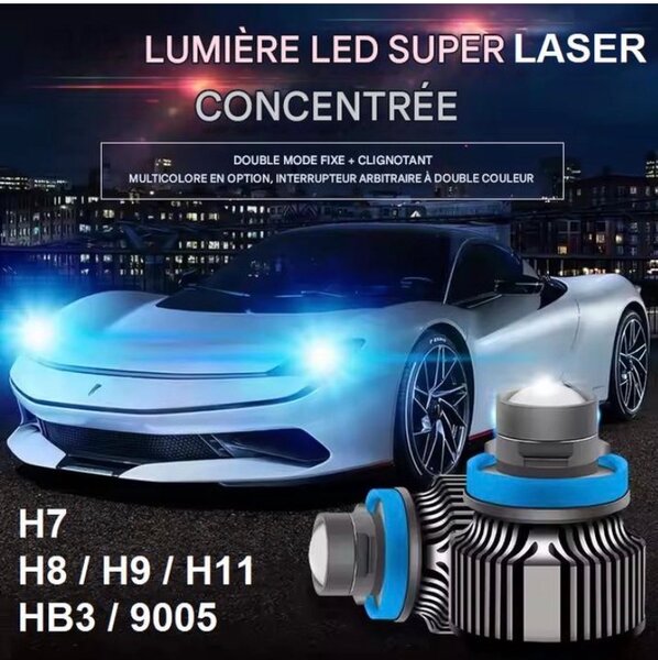 Ampoule LED Voiture Laser