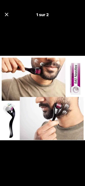 Roulette dermaroller cheveux