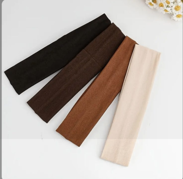 Bandeaux en coton multicolores