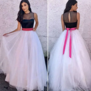 New Hot Summer Women's Casual Long Dress Soft Mesh Bow Casual Party Princess Dress ( Fabric Net)