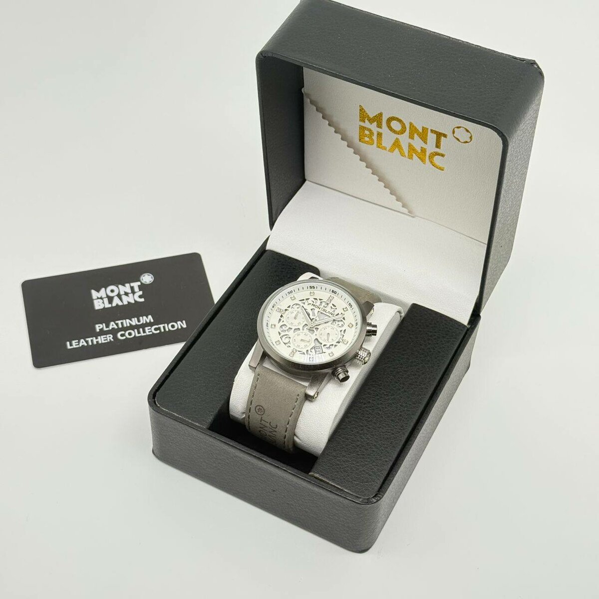 Montre Mont Blanc en cuir
