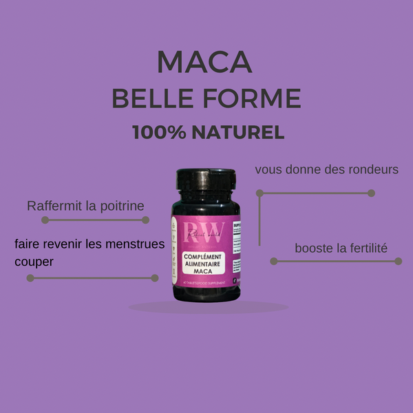 Complètement alimenté Maca