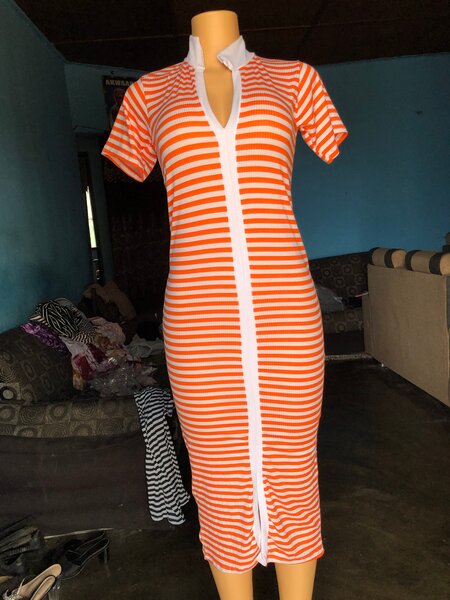 Robe rayée élégante