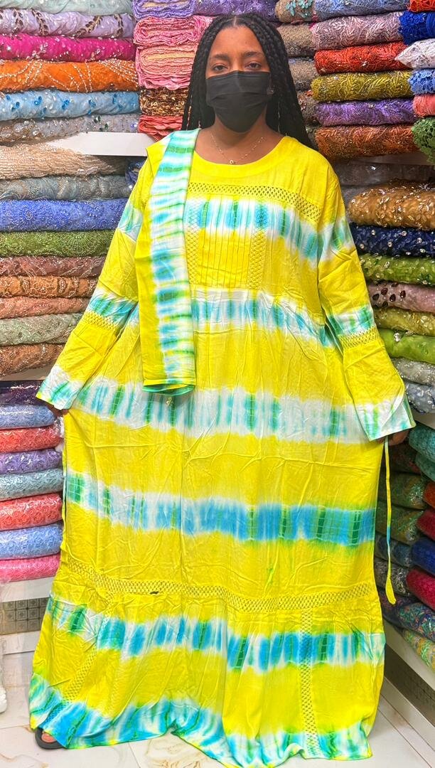 Robe longue boho colorée