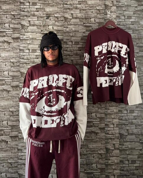 Sweat-shirt graphique tendance