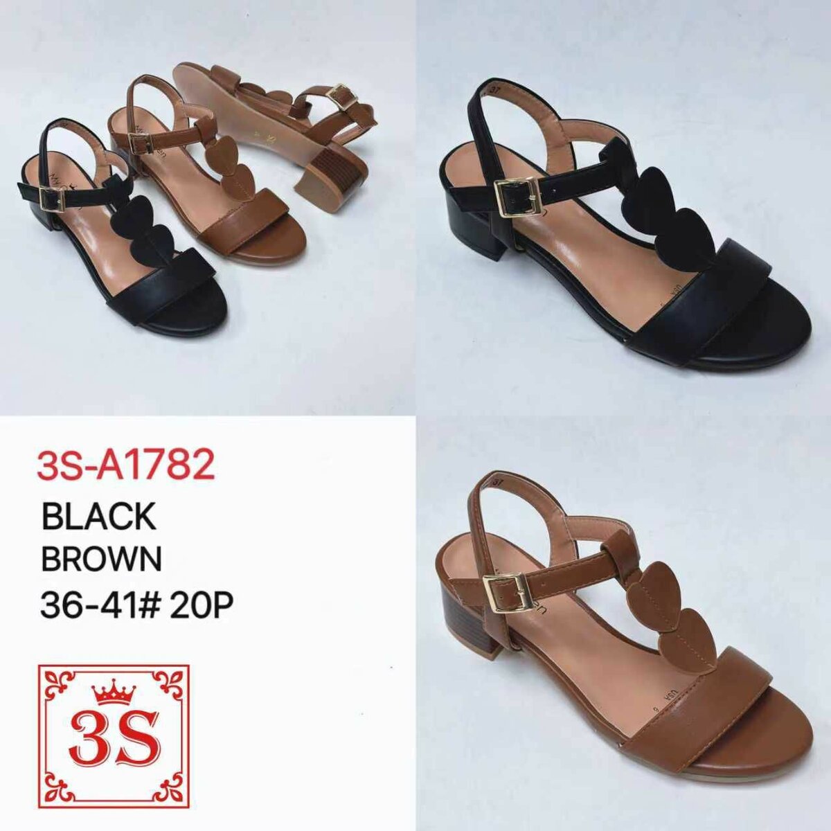 Sandales élégantes 3S talon