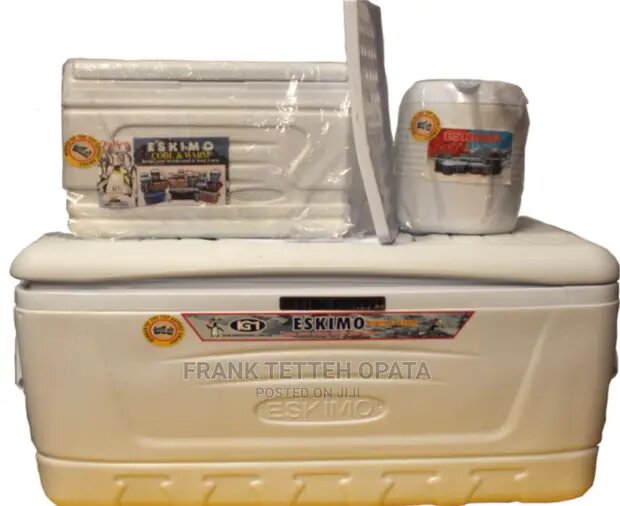 Eskimo 3-in-1 Eskimo Ice Chest Cooler Biggest size-white