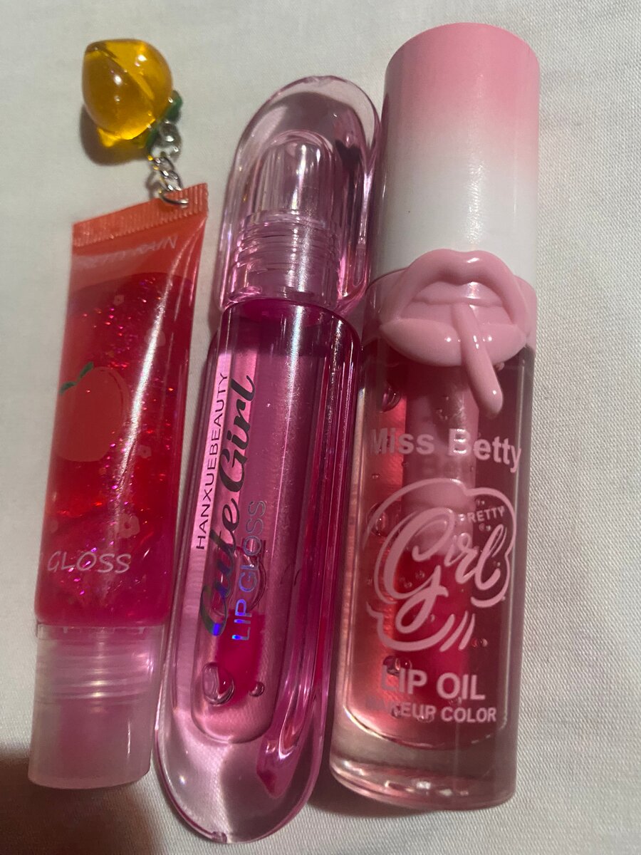 Set de gloss à lèvres scintillants