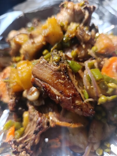 Mélange de poulet grillé