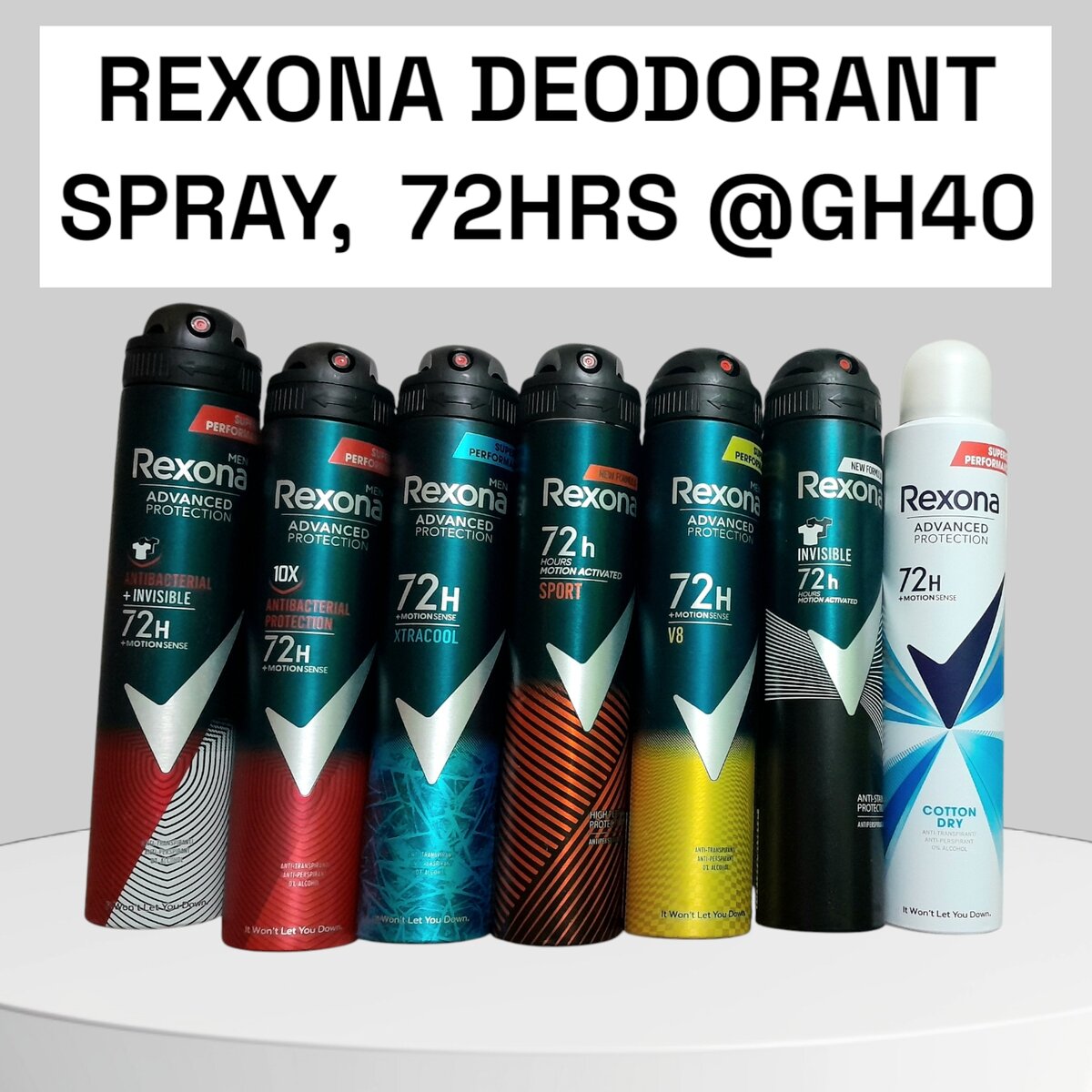REXONA DEODORANT SPRAY [72HRS]