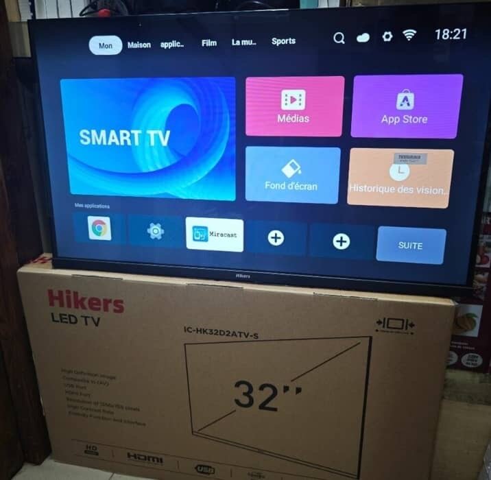 Téléviseur LED Hikers 32'' Smart TV