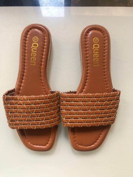 Sandales Tressées en Cuir