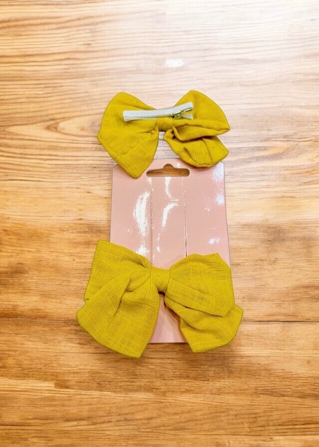 Pair of Bow tie hair pins for kids.