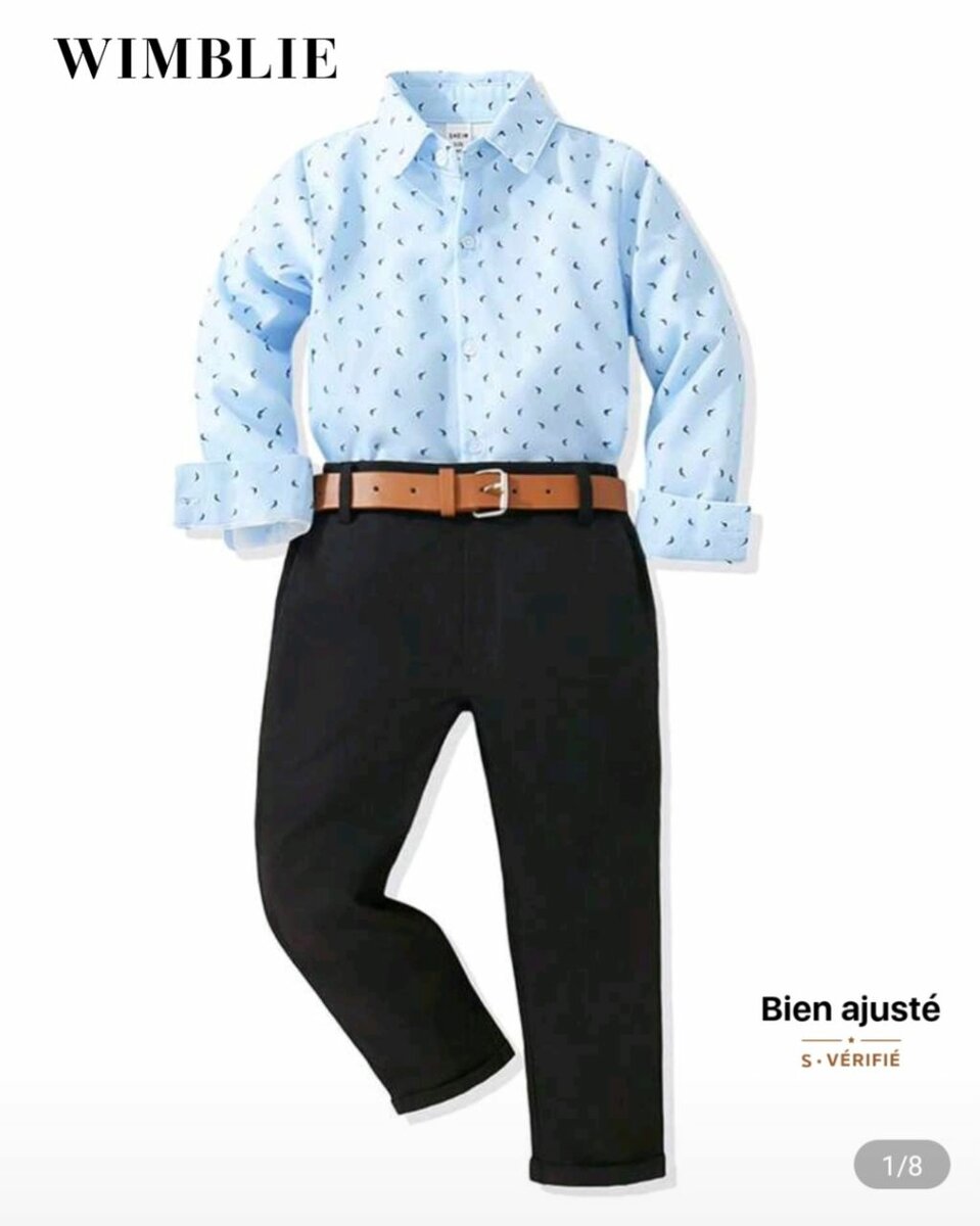 Ensemble élégant garçon