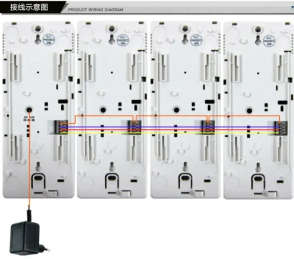 Intercom 4 Set High Quality Wired Set Communicate Between 4