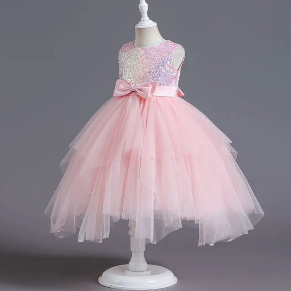 Robe Princesse Fille Tulle Rose