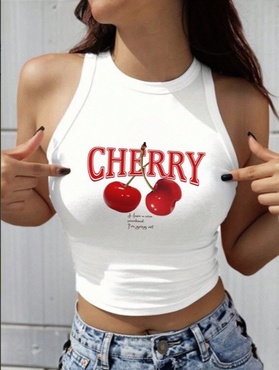 Débardeur Cherry Imprimé