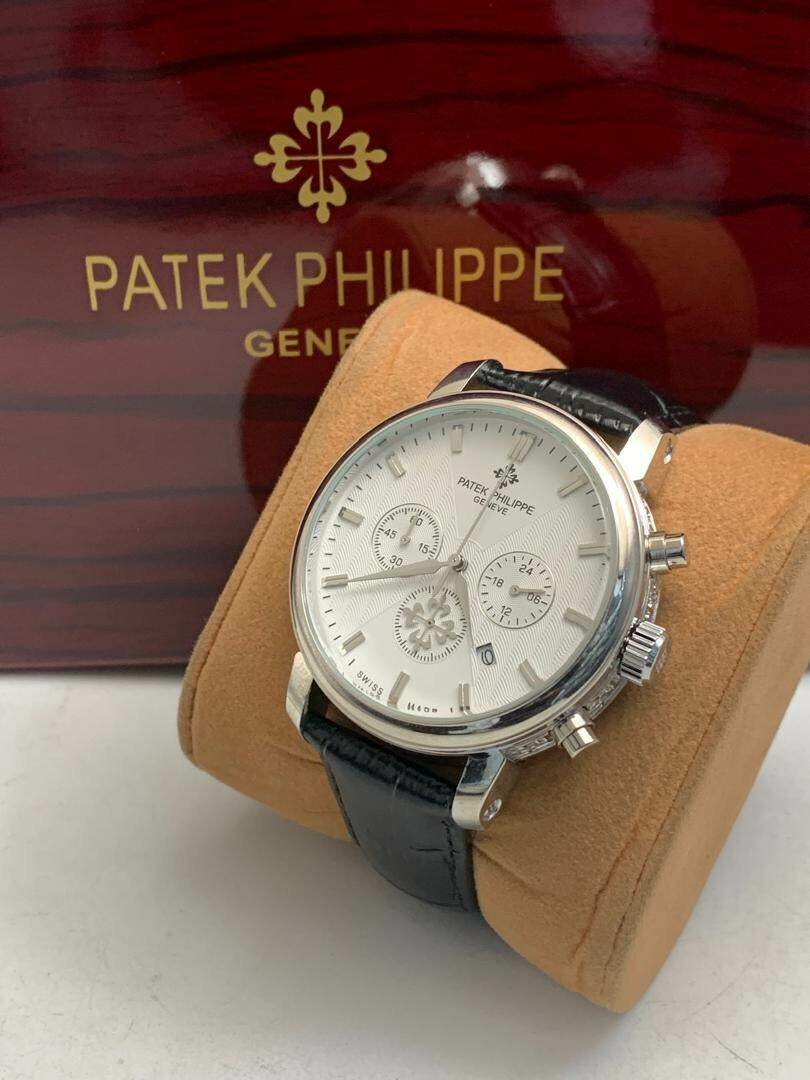Pure Leather Patek Geneve Watches