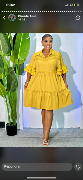 Robe élégante à volants