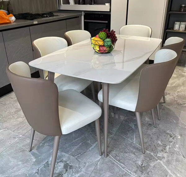 Table à manger moderne en marbre