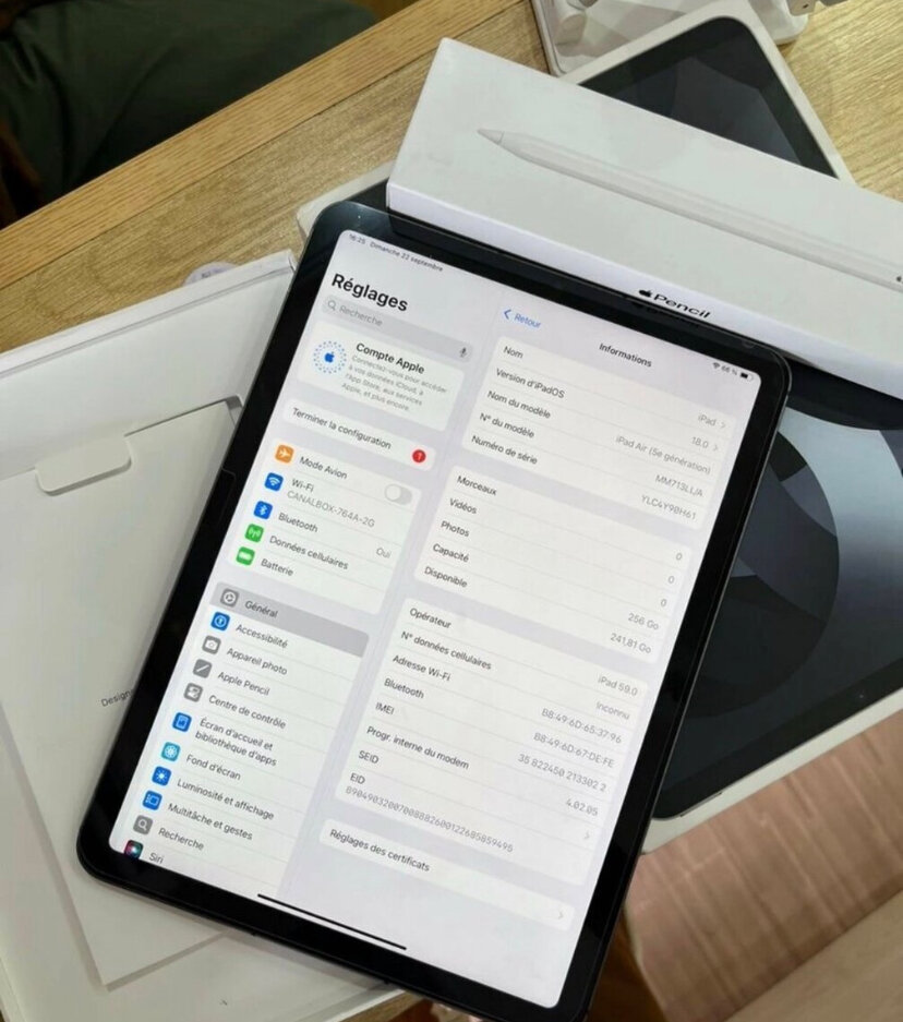 iPad Air 5ème Génération Gris
