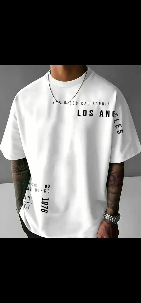 T-shirts oversized 100% coton