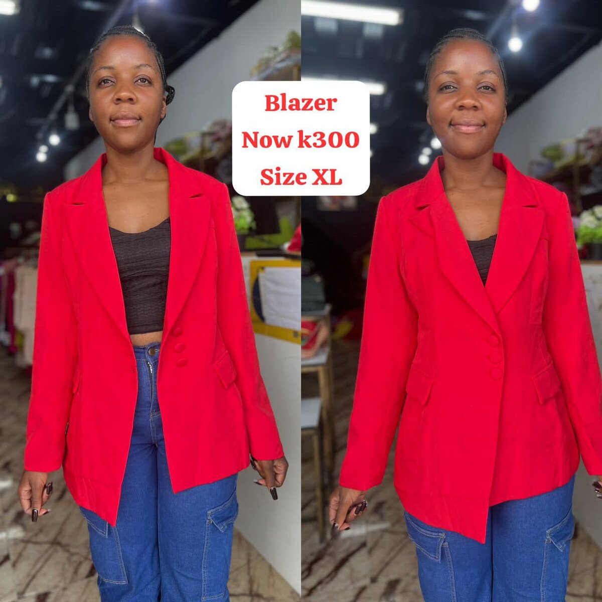 Beautiful, stylish and high-quality women's blazer red