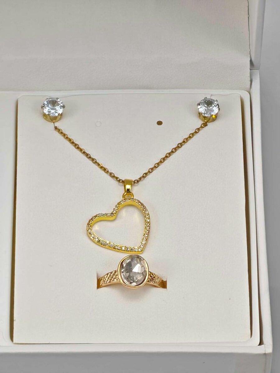 Ensemble Bijoux Doré de Luxe