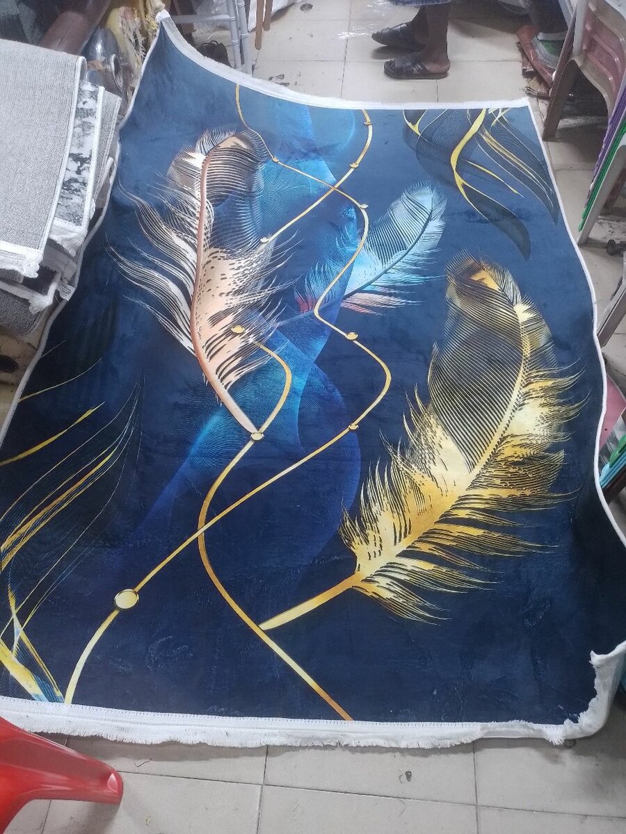 Tapis moderne en velours pour salon