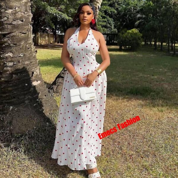 Robe d'Été Élégante à Pois