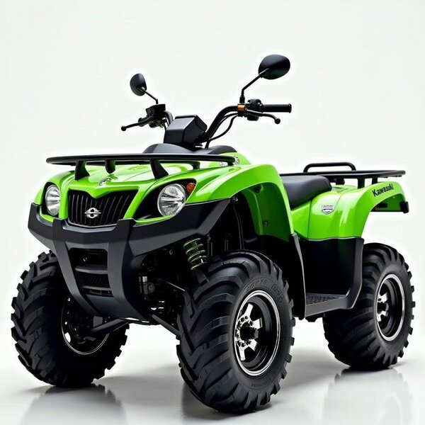 Quad Kawasaki robuste vert