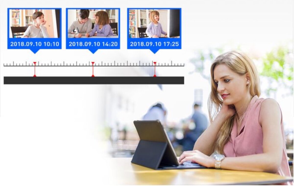 CCTV Security Camera 4 Channel Waterproof - Black/White