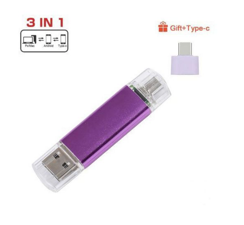 Clé USB 3-en-1 OTG 128 Go