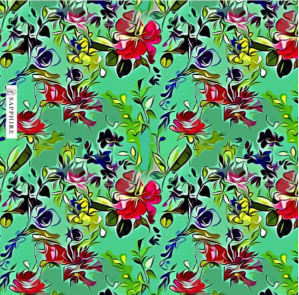 Khaddar print 2pc full suit