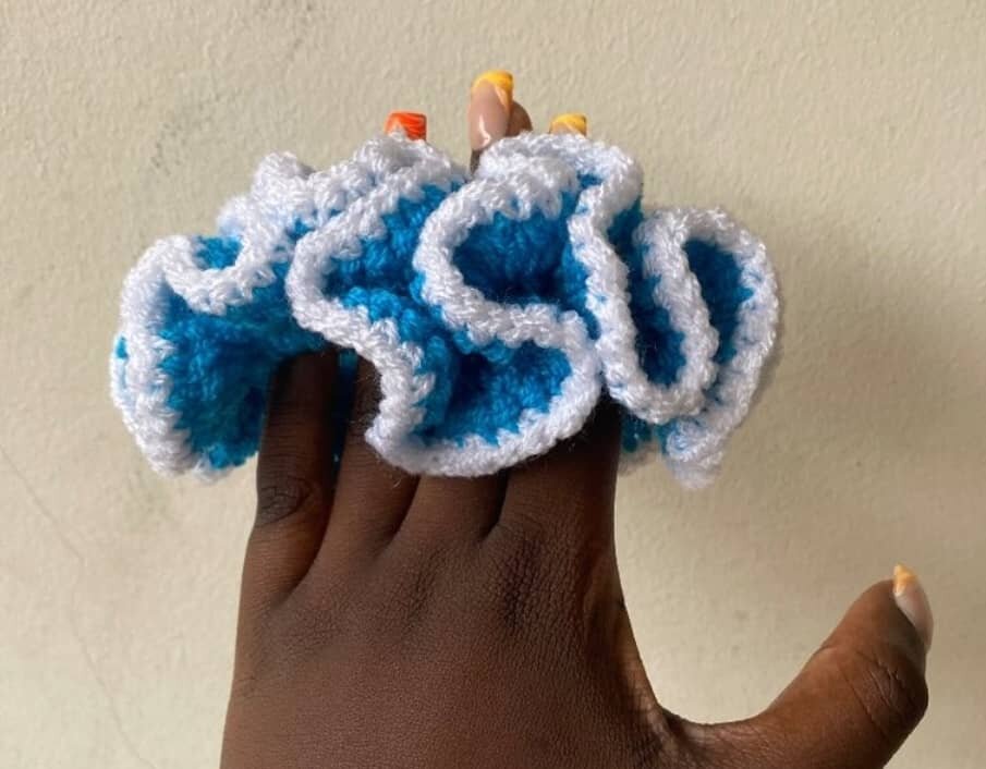 Chouchou en crochet élégant