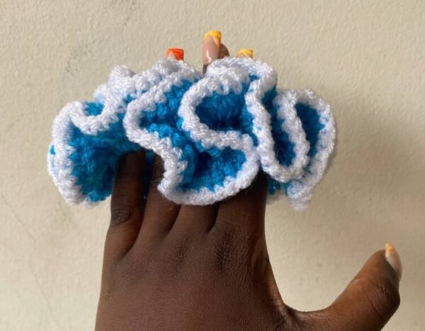 Chouchou en crochet élégant