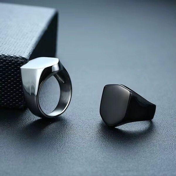 Bague Homme en Acier Inoxydable