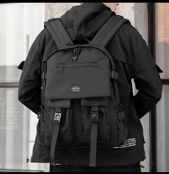 Sac à dos en nylon étanche unisexe