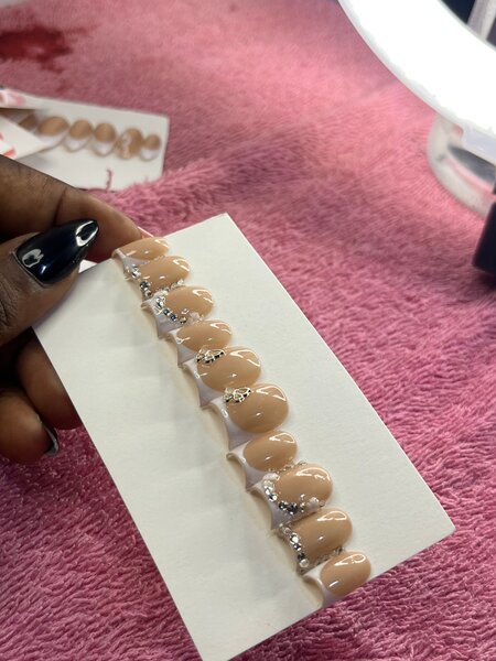 Faux ongles en résine avec strass