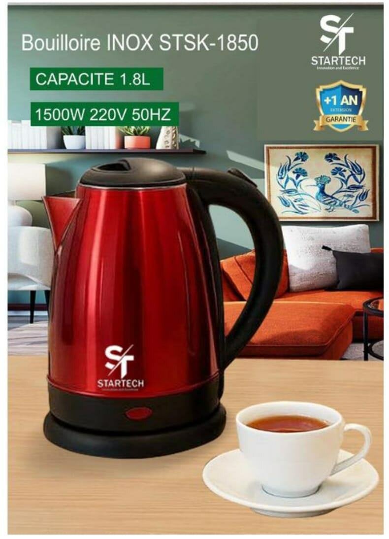 Bouilloire Électrique Inox 1.8L