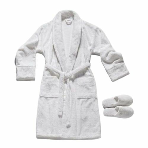 White Towel bathroom and slipper set
